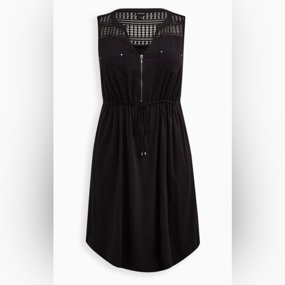 Torrid black Dress with Front Zip - Picture 2 of 8
